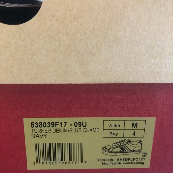 Levi’s Boys denim tennis shoes sz 4 - Picture 8 of 8